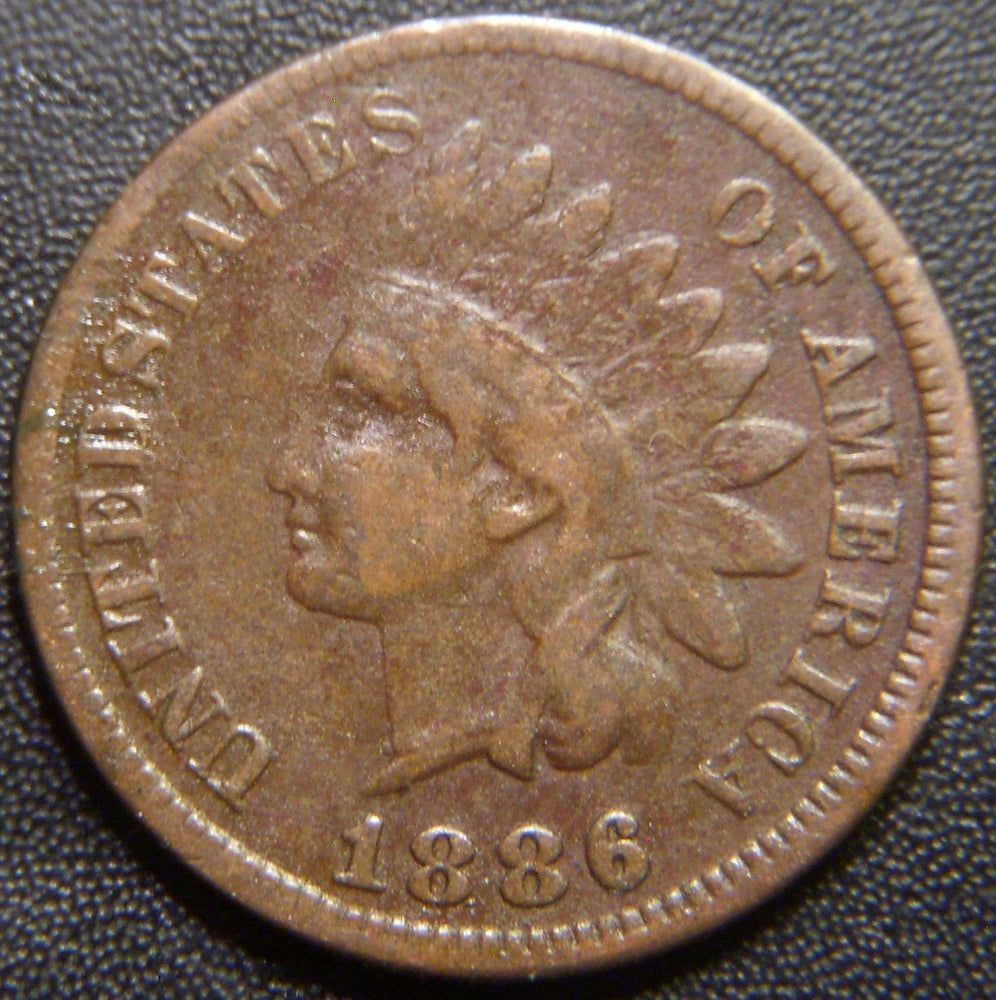 1886 Indian Head Cent - T1 I/C Fine