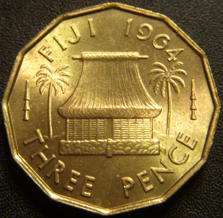 1964 3 Pence - Fiji