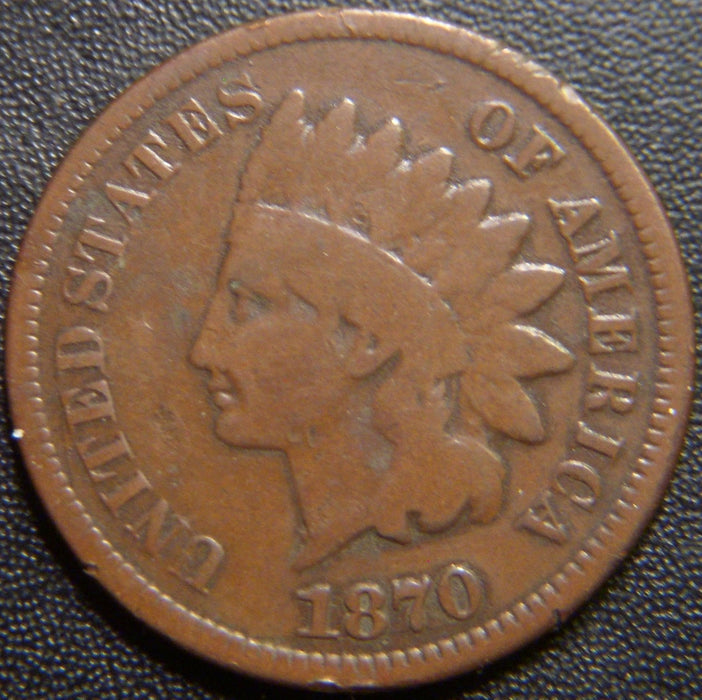 1870 Indian Head Cent - Good