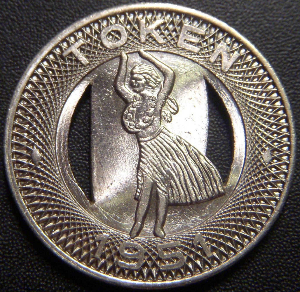 1951 Honolulu, HI Transit Co. Token