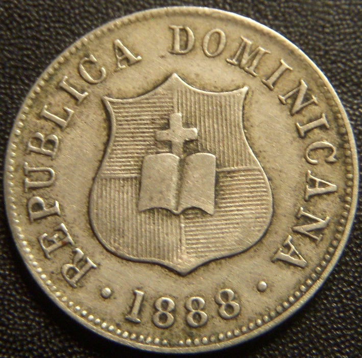 1888 2 1/2 Centavos - Dominican Republic