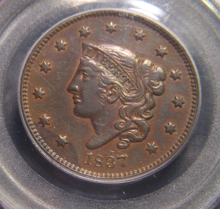 1837 Large Cent - Small Letters PCGS Genuine