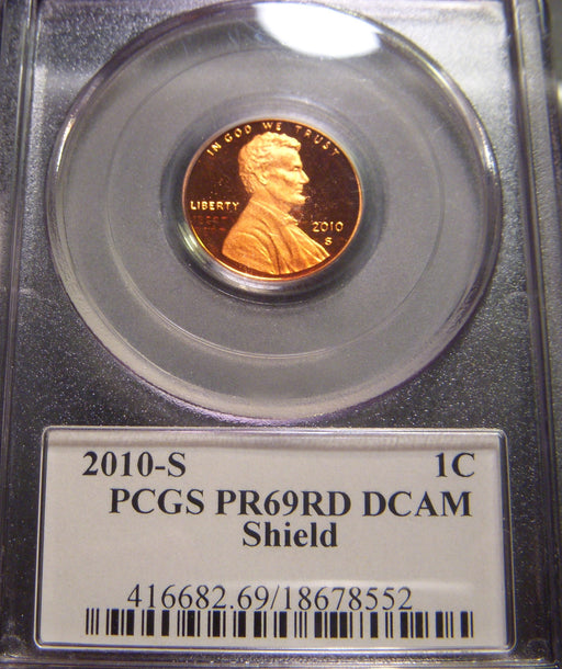 2010-S Lincoln Cent - PCGS PR69RD DCAM