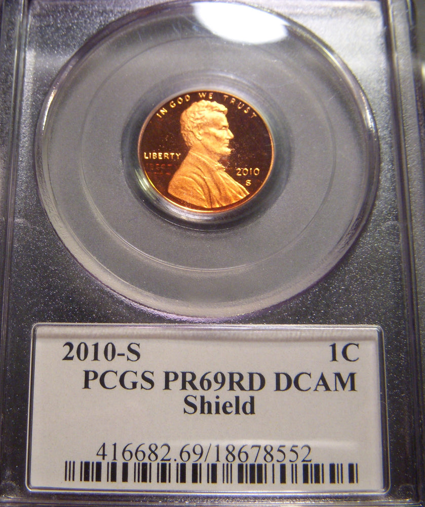 2010-S Lincoln Cent - PCGS PR69RD DCAM