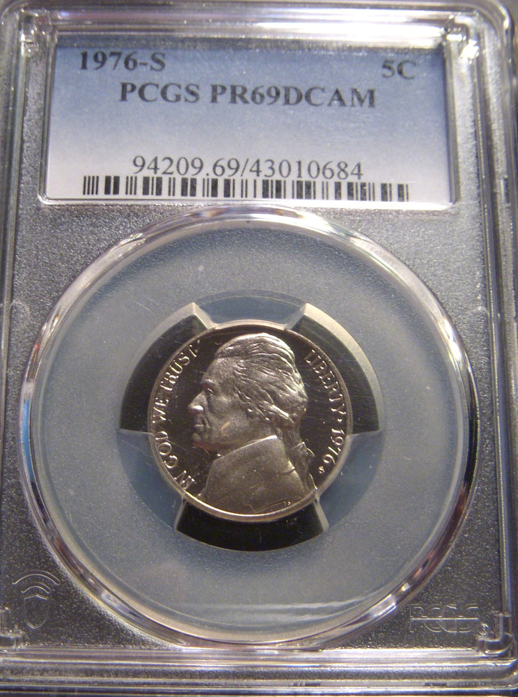 1976-S Jefferson Nickel - PCGS PR69DCAM