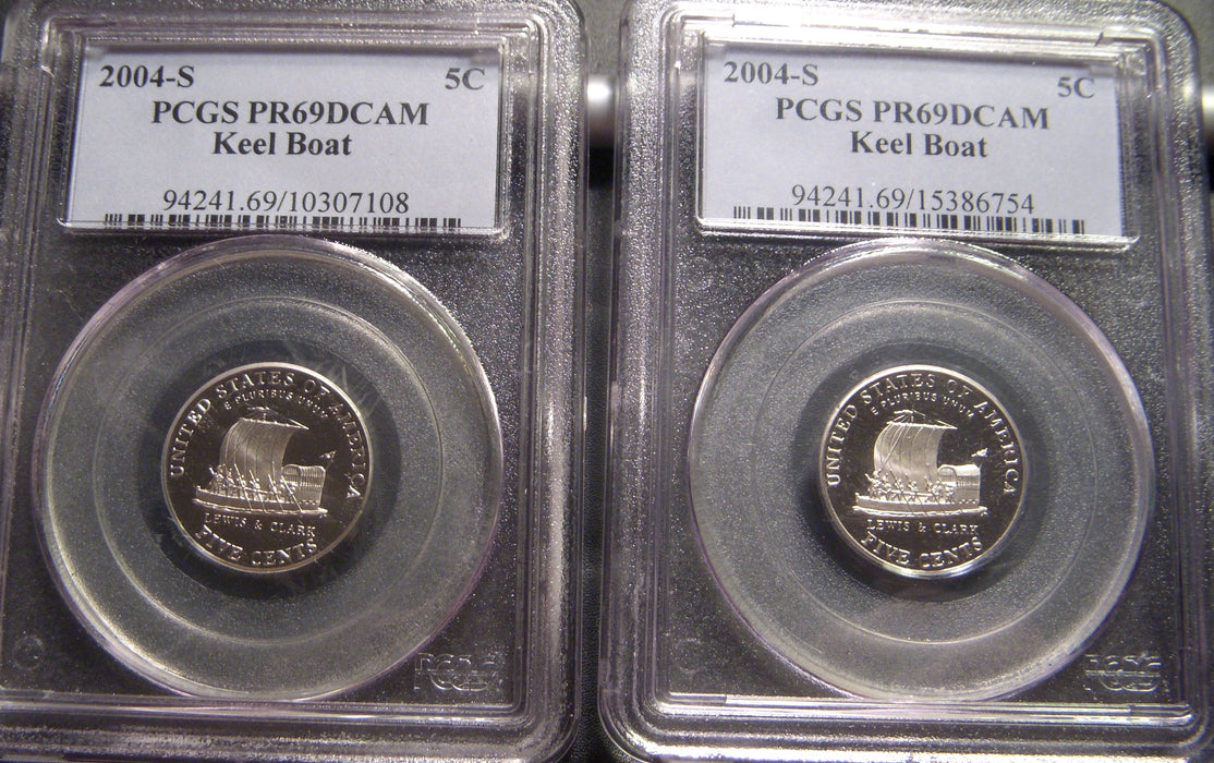2004-S Jefferson Keal Boat Nickel - PCGS PR69DCAM