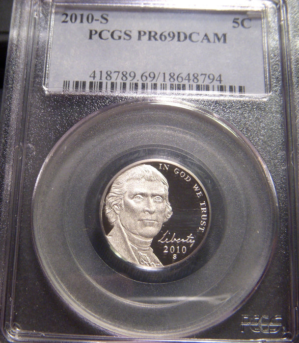 2010-S Jefferson Nickel - PCGS PR69DCAM