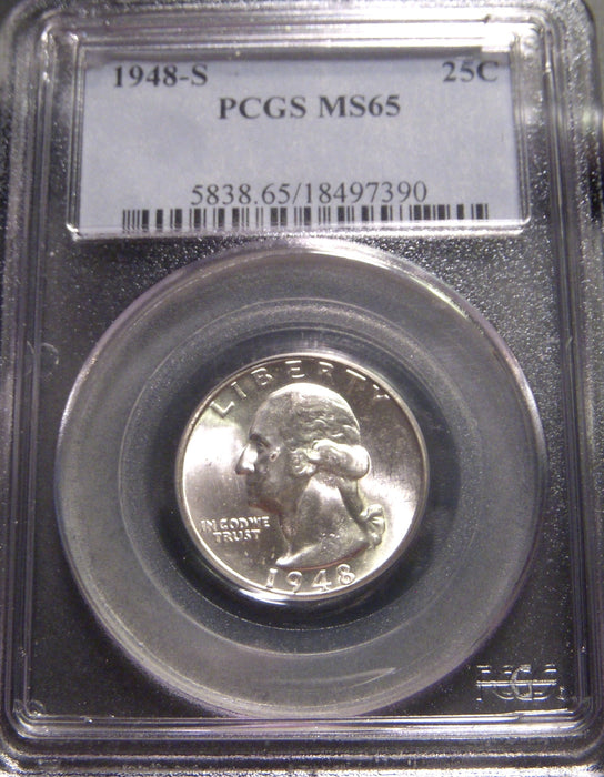 1948-S Washington Quarter - PCGS MS65