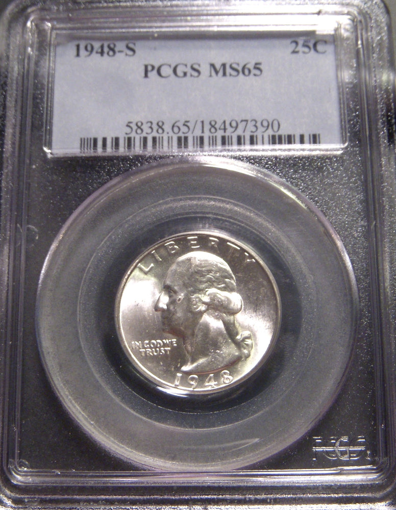 1948-S Washington Quarter - PCGS MS65
