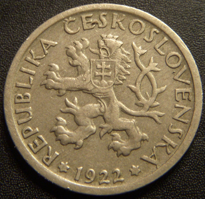 1922 1 Koruna - Czechoslovakia