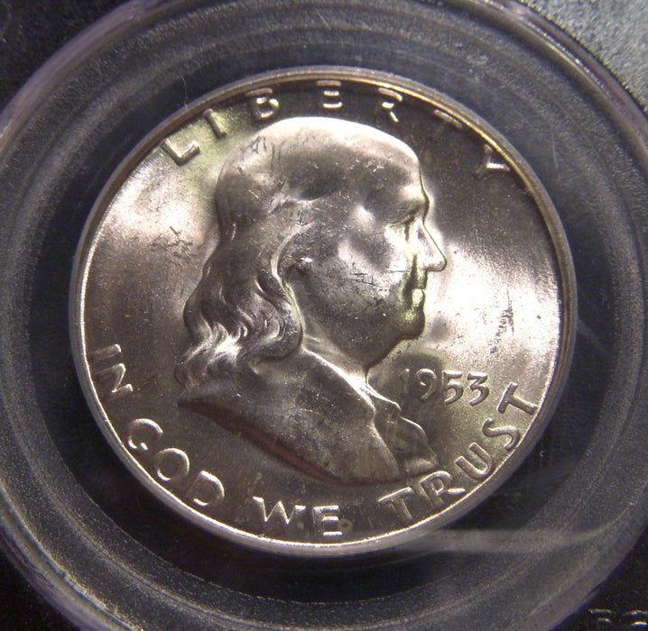 1953-S Franklin Half Dollar - PCGS MS65