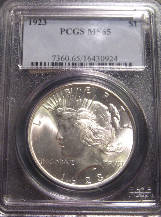 1923 Peace Dollar - PCGS MS65