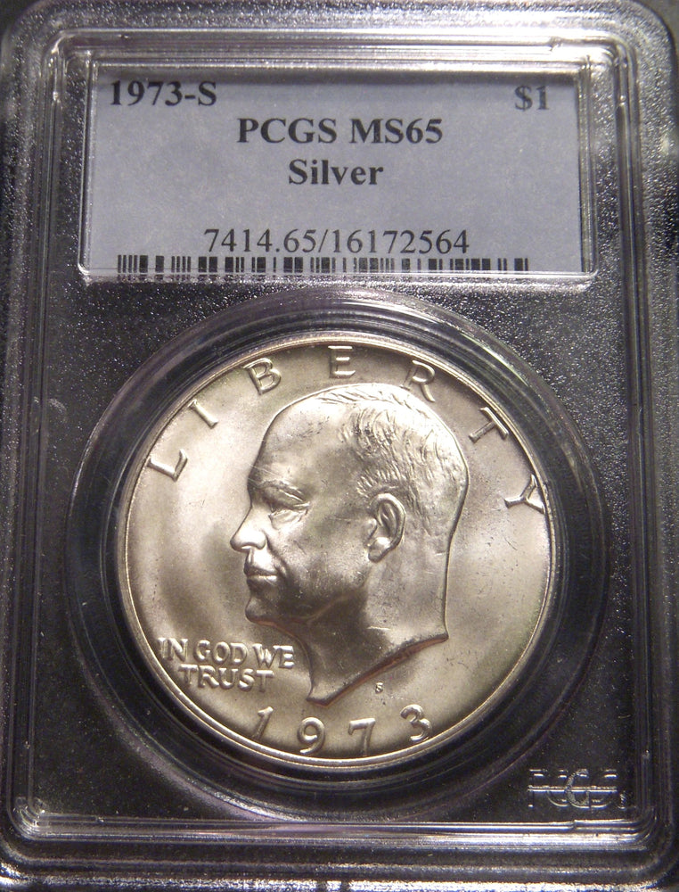 1973-S Eisenhower Dollar - PCGS MS65 Silver