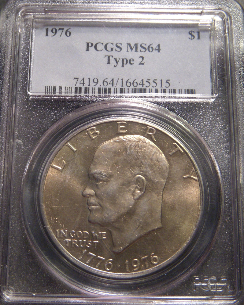 1976 Eisenhower Dollar - PCGS MS64 Type 2