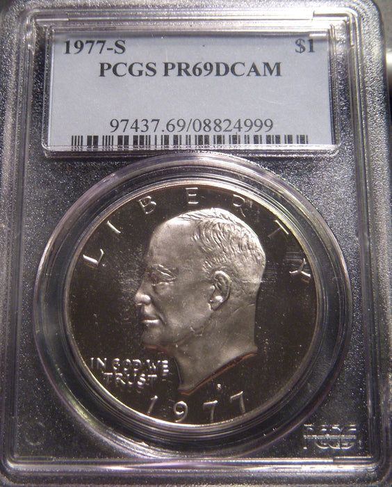 1977-S Eisenhower Dollar - PCGS PR69DCAM