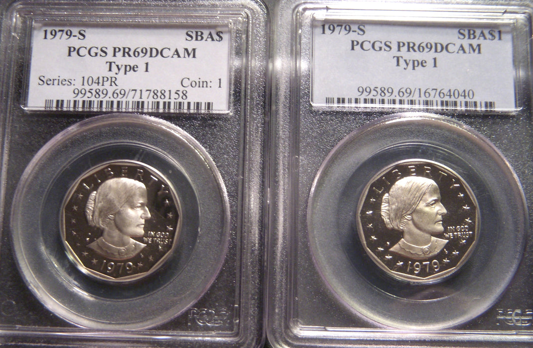 1979-S Susan B. Anthony Dollar - PCGS PR69DCAM Type 1