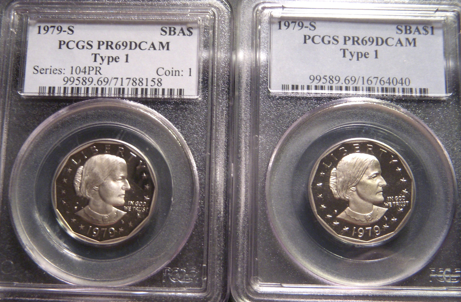 1979-S Susan B. Anthony Dollar - PCGS PR69DCAM Type 1