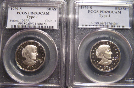 1979-S Susan B. Anthony Dollar - PCGS PR69DCAM Type 1