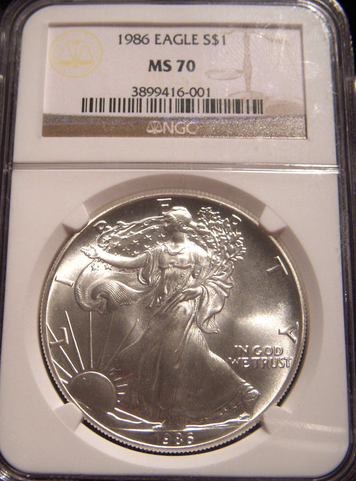 1986 Silver Eagle - NGC MS70