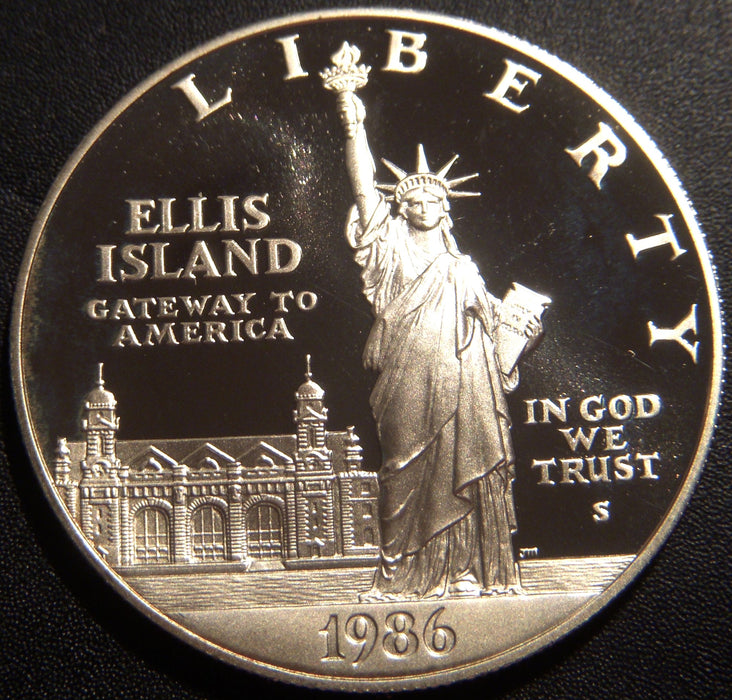 1986-S Statue of LIBERTY Silver Dollar - Proof