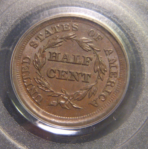 1855 Half Cent - PCGS MS64BN