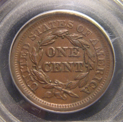 1854 Large Cent - PCGS AU55