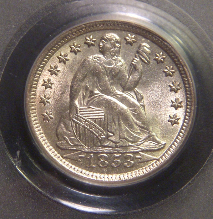 1853 Seated Dime - PCGS MS63 Arrows
