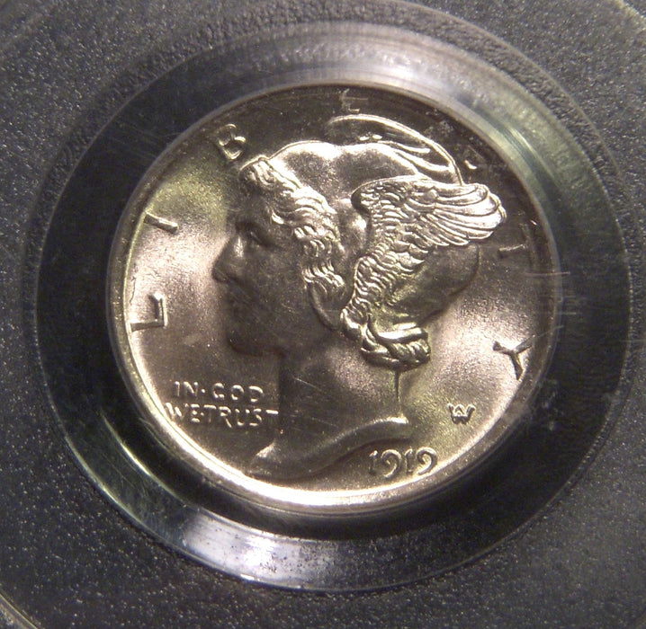 1919 Mercury Dime - PCGS MS65FB