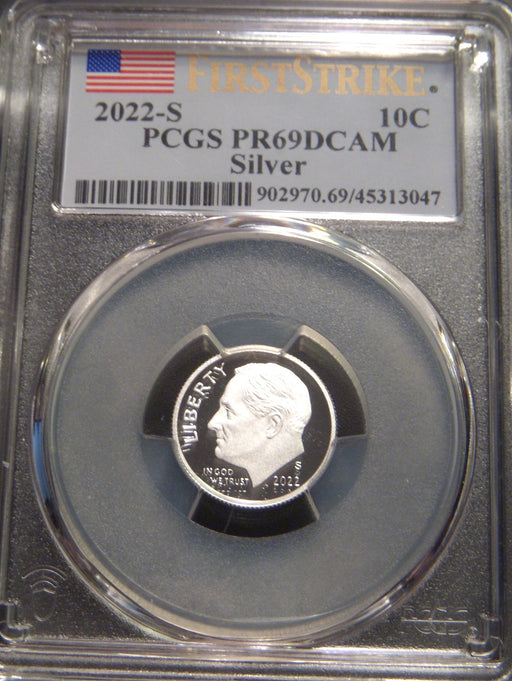 2022-S Roosevelt Dime - PCGS PR69DCAM Silver