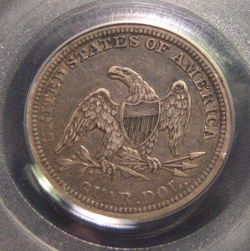 1854 Seated Quarter - PCGS XF45 Arrows