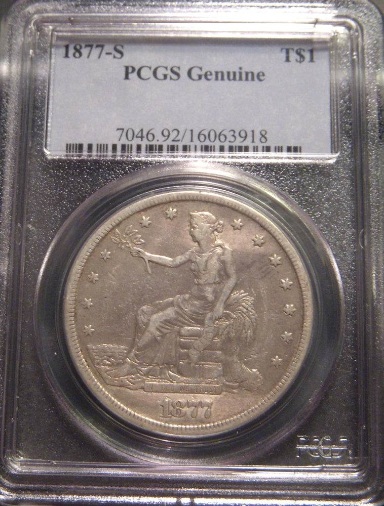 1877-S Trade Dollar - PCGS Genuine