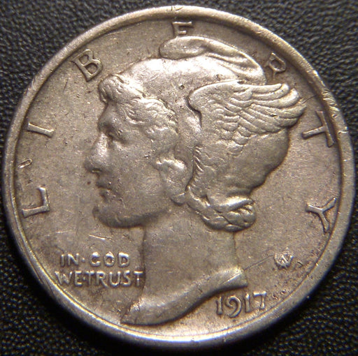 1917-D Mercury Dime - Extra Fine