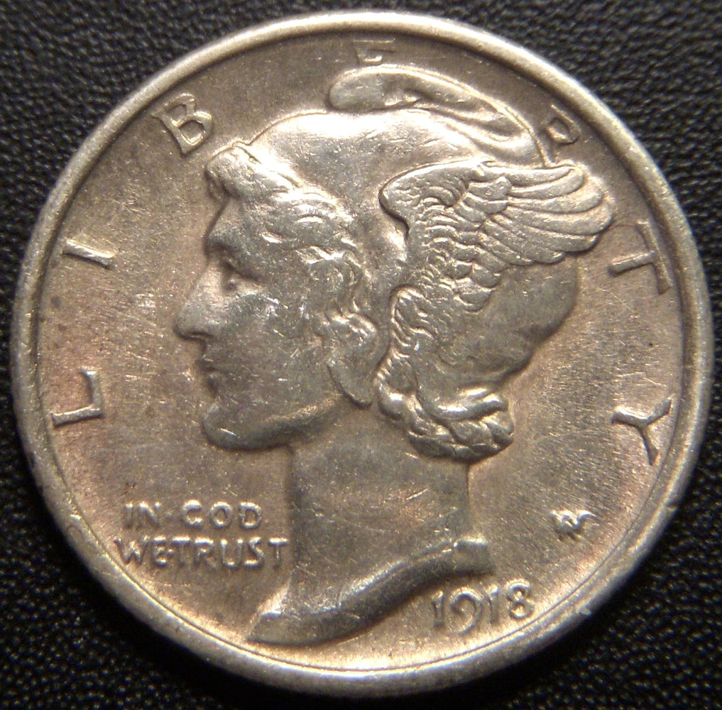 1918 Mercury Dime - Extra Fine