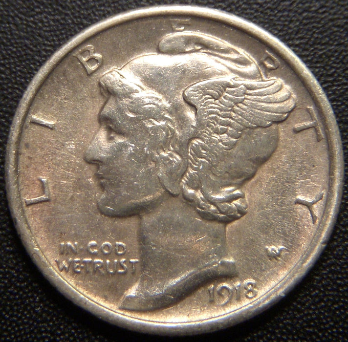 1918 Mercury Dime - Extra Fine