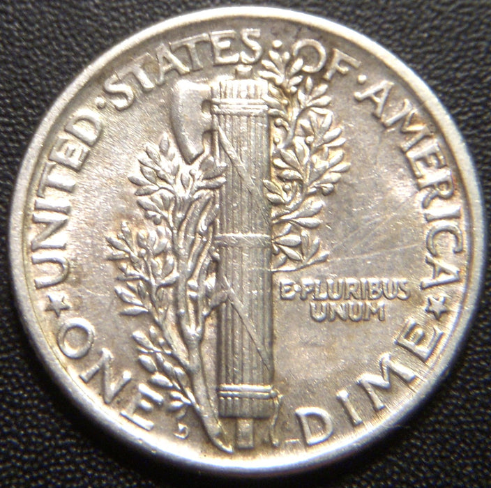 1918-D Mercury Dime - Extra Fine