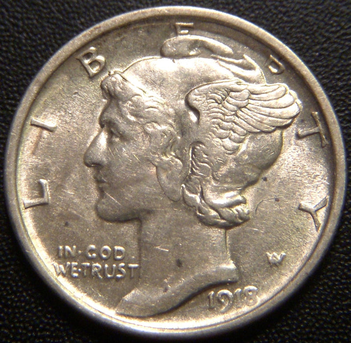 1918-S Mercury Dime - Extra Fine