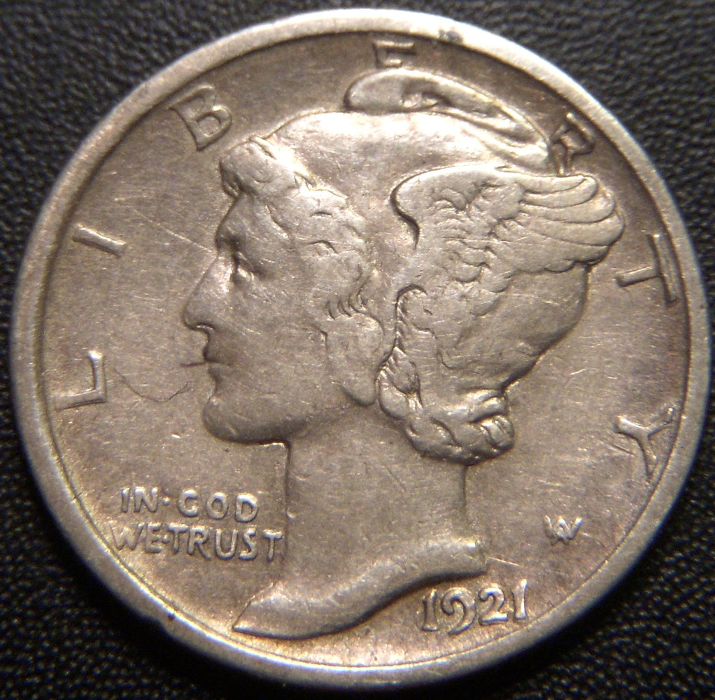 1921-D Mercury Dime - Fine