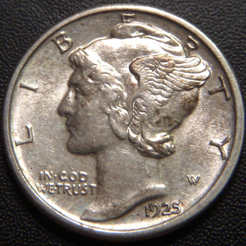 1925 Mercury Dime - AU