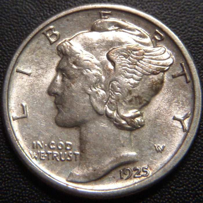 1925 Mercury Dime - AU