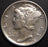 1925-D Mercury Dime - Extra Fine