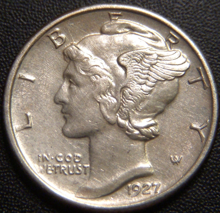 1927-D Mercury Dime - AU