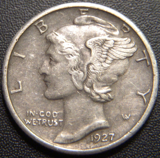 1927-S Mercury Dime - Extra Fine