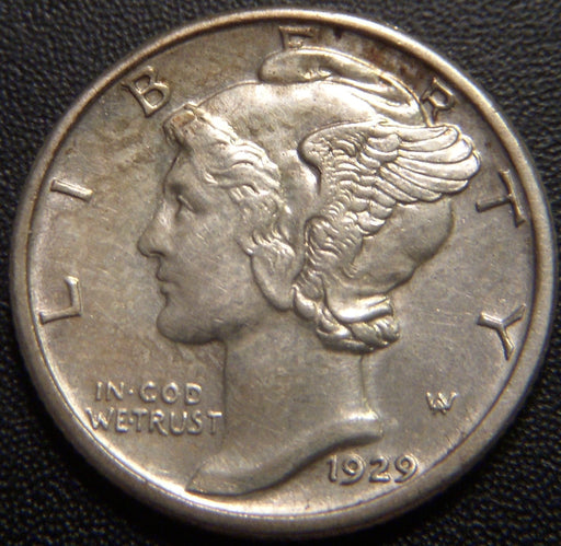 1929-S Mercury Dime - AU