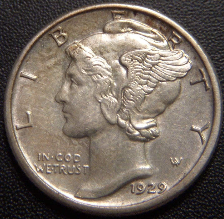 1929-S Mercury Dime - AU