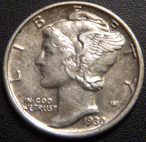 1930-S Mercury Dime - AU