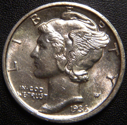 1936-D Mercury Dime - Uncirculated