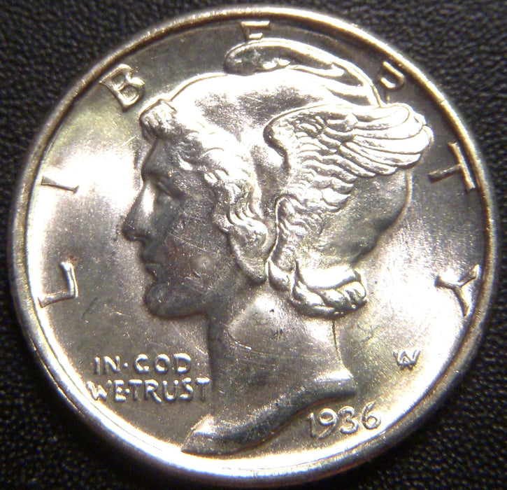 1936-S Mercury Dime - Uncirculated