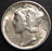1937-S Mercury Dime - AU+