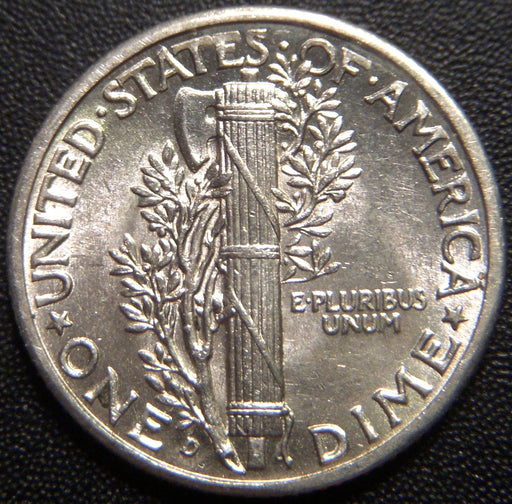 1939-D Mercury Dime - Uncirculated
