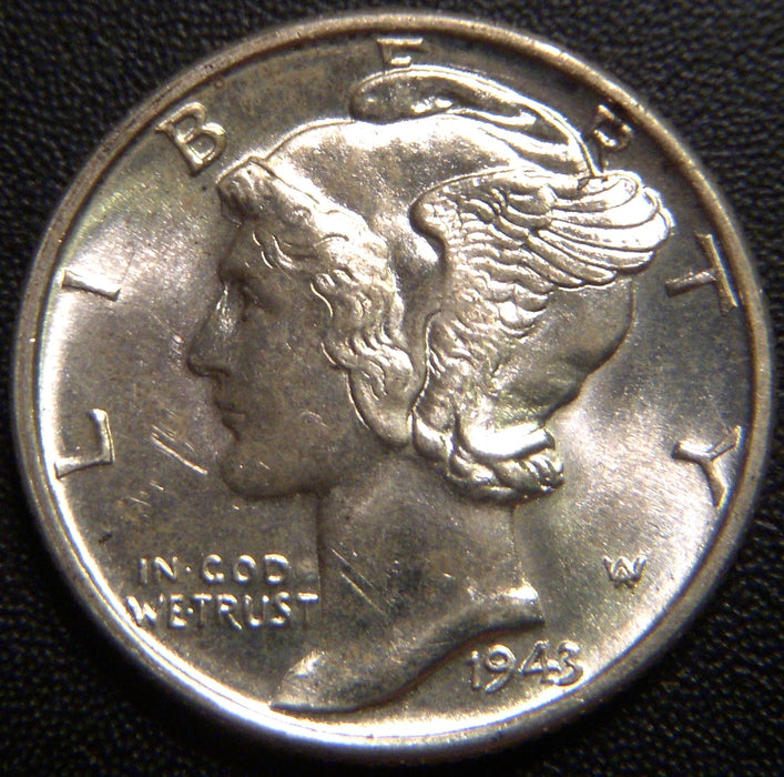 1943-D Mercury Dime - Uncirculated